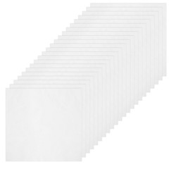 20 Pack 10×10 Inch White Cotton Fabric Squares Precut Quilting Fabric