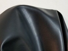 Black synthetic vegan faux leather upholstery headboard fabric NAT LEATHERS
