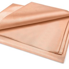 Amerthing Pure Copper Faraday Fabric RF & LF 2 Meters (78″x43″), Gold