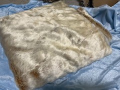 Love Sac Elk Phur Golden Brown Faux Fur Remnant- Approx. 1.3 yards