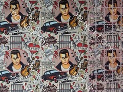 100% Cotton Woven Fabric Cry Baby Movie Johnny Depp By The 1/2 Yard 18×56