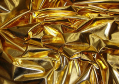 GOLD 4 way stretch foil metallic spandex fabric SOLD BY THE YARD 60″ Wide