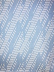 White Diagonal Lines on Baby Blue Cotton Fabric 2 Yards x 44″ Width