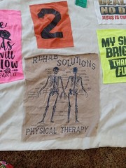 Assorted Lot Of 17 T-shirt Graphics Fabric Cutouts- For Art, Sewing, & Craft
