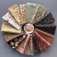 Riley Blake Fabric 15 piece Fat Quarters Bundle 18×22″ Bittersweet Farm