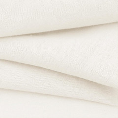 Linen Fabric by the Yard, 61 Inch Wide White Blend Cloth, 60% Linen 40%