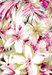 Chiffon Printed May Floral Fabric Printed Chiffon Fabric by the Yard Dressmaking