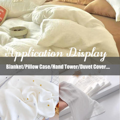 Cotton Double Gauze Fabric by the Yard, Muslin Material for Sewing and Craft