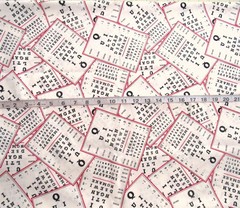 1 yd 100% Cotton Fabric “Black & White & Read All Over – Eye Charts” by Spectrix