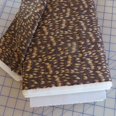 YARD ~ Sewing Your Oats, Brown, Riley Blake, $3.99 Ships ANY Amount Of Fabric