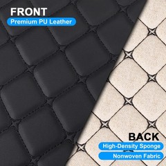 Soft Quilted Faux Leather Fabric Foam Backed Auto Upholstery Headliner Material