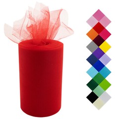 Tulle Fabric Roll | 6″x100 Yards | Polyester | Wedding, Party, Decorations, Tutu