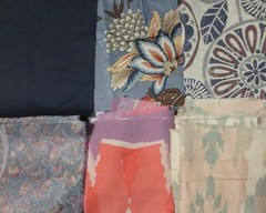 5 lb 7 oz Box of Assorted Fabric Scraps Wide Assortment of Prints FSBTB83