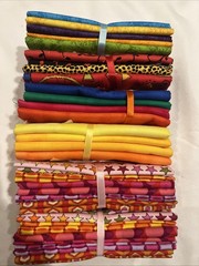 Lot Of 30!! quilt fabric fat quarter 18”x22” Bright