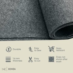 | Acrylic Felt Fabric by The Yard – Non-Stiff, Soft Material – 72″ Wide – 1.6…