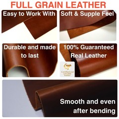 Genuine Full Grain Leather for Tooling, Leather Working & Crafting | 12″x24″,…