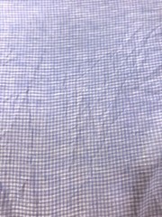 Blue White Linen Fabric Yarn Dyed Check Textured 55” Wide BTY