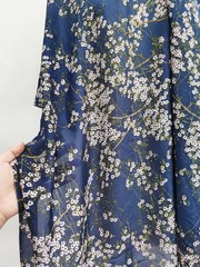 53” Wide By Yard Natural Mulberry Silk Cotton Fabric Soft Shirt Scarf Material
