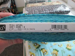 MINIONS ALL NATURAL BEACH MASK MINION DESPICIBLE ME BLUE COTTON FABRIC FQ