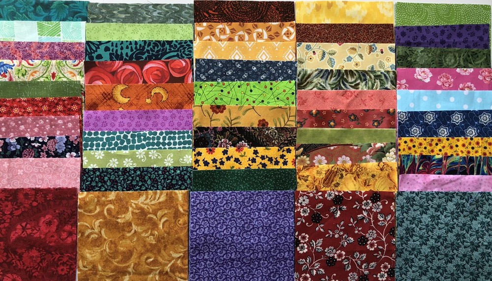 100 + pcs. of 5” X 5” Quilting Charm Squares All 100% Cotton Of Assorted Colors
