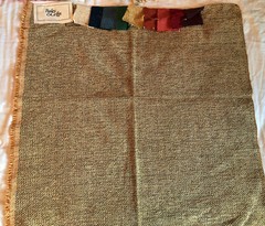 BAILEY & GRIFFIN Pebble Chennille 25″ Tan, Camel & Black Fabric Sample