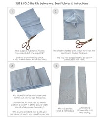 Rib Knit Trim Fabric,Ribbing Material For Cuffing Waistband,Stretch Cotton Poly
