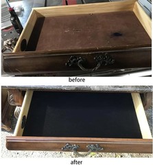 Self Adhesive Felt Fabric, Soft Velvet Drawer Liner, DIY Velvet Fabric for Art &