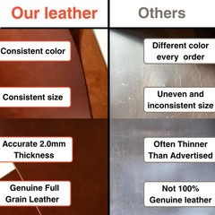 Genuine Full Grain Leather for Tooling, Leather Working & Crafting | 12″x24″,…