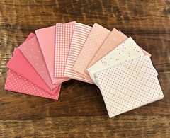 10 Fat Quarters Bundle Riley Blake Basics Pink Quilt Cotton