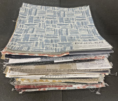 Fabric Samples Square Piece Pindler Lot of 70 PC Multi Color Design