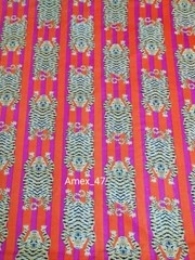 Hand Block Print Fabric Indian 100% Cotton Natural Vegetable Color 5 Yard Fabric