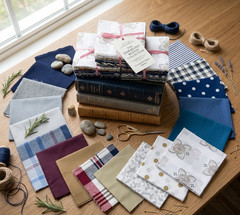 150pcs Oxford & Slate Pre cut charm pack 5″ squares 100% cotton quilt fabric