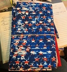 3 One Yard Pieces Of Red White And Blue Patriotic Fabric 100% Cotton