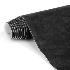 Suede Wrap Self-Adhesive Black Suede Car Interior Wrap 17in x 70in Microfiber…