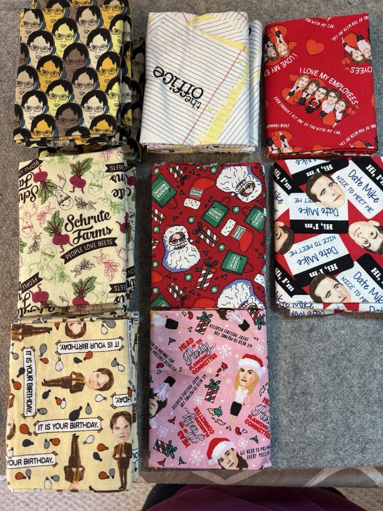 TV The office cotton quilt fabric fat quarters choice!
