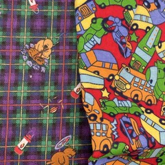 Lot Of Fleece,flannel,corduroy Baby Kid Fabric With Container quilt Craft