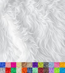 Hypoallergenic White Faux Fur Fabric – Soft & Plush 10″ x 10″ for All Projects