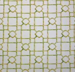 COVINGTON DINAH LIME GREEN LATTICE GEOMETRIC OUTDOOR INDOOR FABRIC BY YARD 54″W