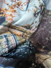 Landscape print high count cotton poplin