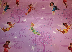 DISNEY “FAIRY & BUTTERFLY” FABRIC CP28048- PC. IS ONE YD. +19″