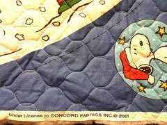 New Charlie Brown Christmas Tree Skirt Set of 2 Quilted Fabric Panels