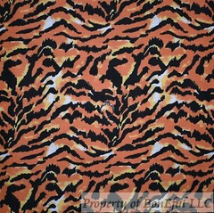 BonEful FABRIC FQ Cotton Quilt Orange Tonal Flower Leaf Small Little Tiny Calico