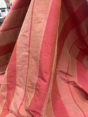 Dupioni Stripes 100% Silk Fabric 54″ Wide, By Yard (211)Sold By The Yard