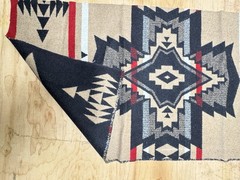 Genuine Pendleton Fabric Remnant Heavy Weight Wool Jacquard Rancho Arroyo Black