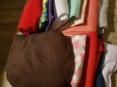 Lot Of Yards of Cotton / Blend Fabric for Hobby Craft DIY Sewing Projects 13
