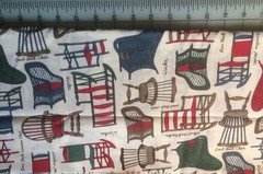 ✂ Chairs collection NEW 2-yd fabric yardage remnant scrap 45″ X 2yd blouse quilt
