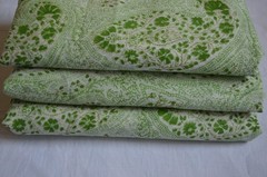 Hand Block Print Fabric 7 Yard 100%Cotton NO TARRIF CHARGES 100%✅ZK_207#