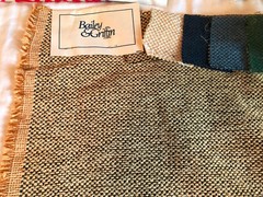 BAILEY & GRIFFIN Pebble Chennille 25″ Tan, Camel & Black Fabric Sample