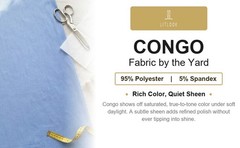 Congo Rib Knit Fabric by the Yard 2-Way Stretch Poly Spandex 190 GSM Dresses