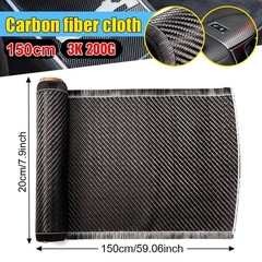 4.92ft x 7.87″ Carbon Fiber Fabric Roll Carbon Fiber Sheet Cloth 3k/200g For Car